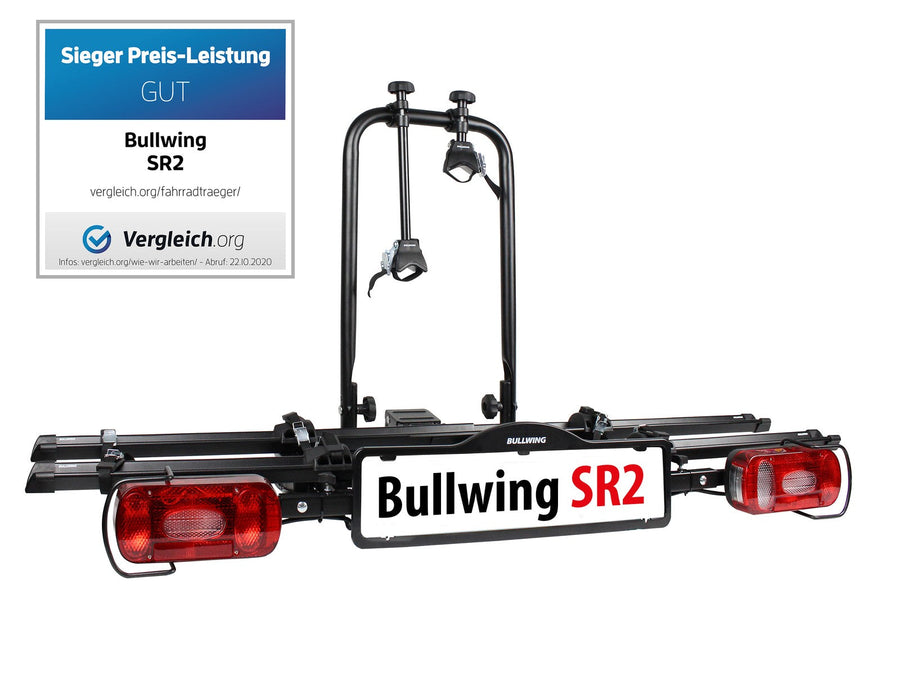 Bullwing SR2 Fahrradträger Für 2 Fahrräder Heckträger Abklappbar E-Bike Fähig