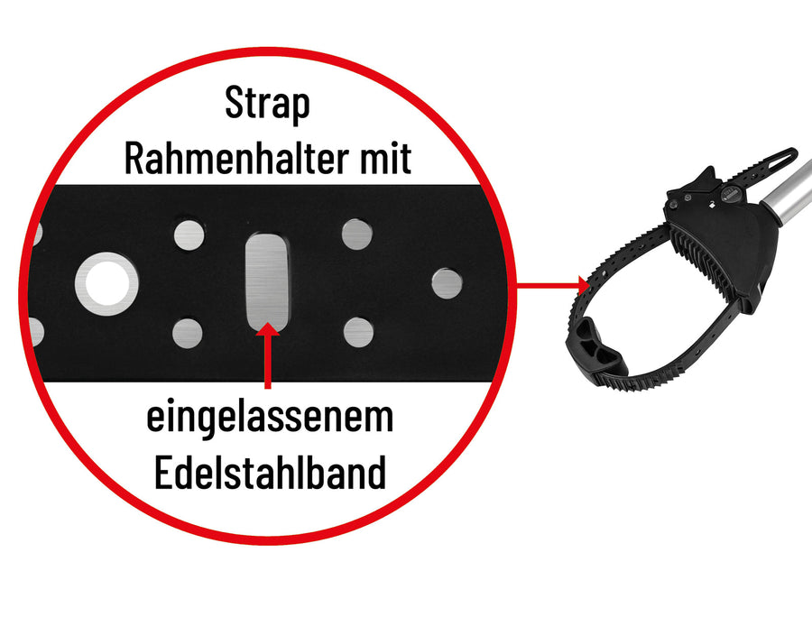 Bullwing Strap Rahmenhalter Für Fahrradträger Kurz Ø 25+30Mm Rohrdurchmesse