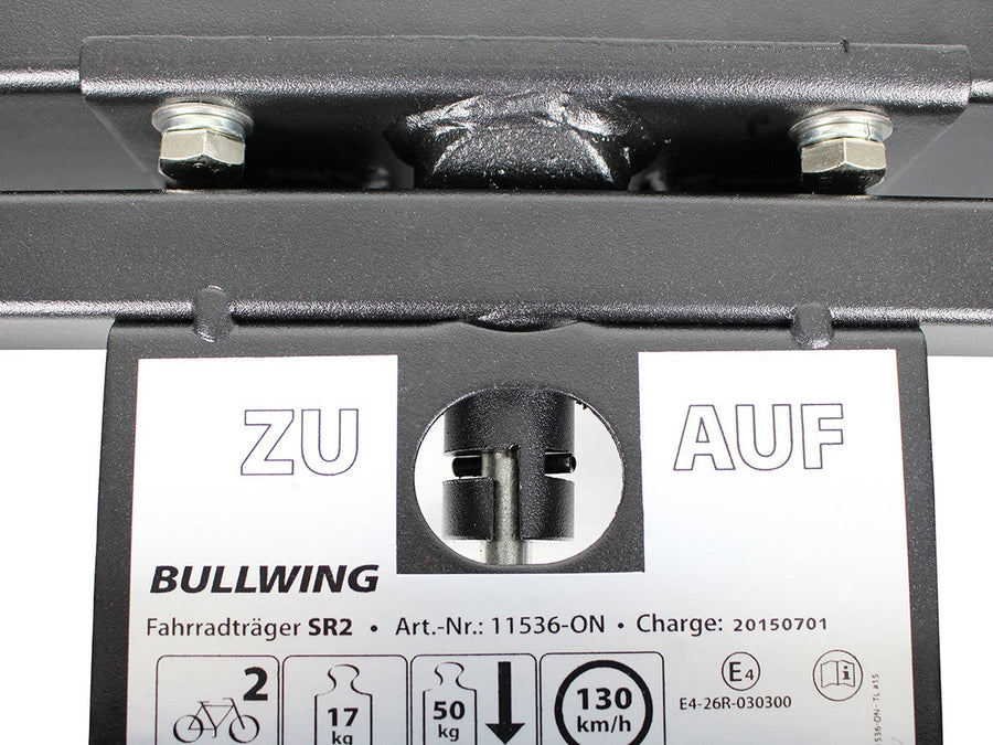 Bullwing SR2 Fahrradträger Für 2 Fahrräder Heckträger Abklappbar E-Bike Fähig